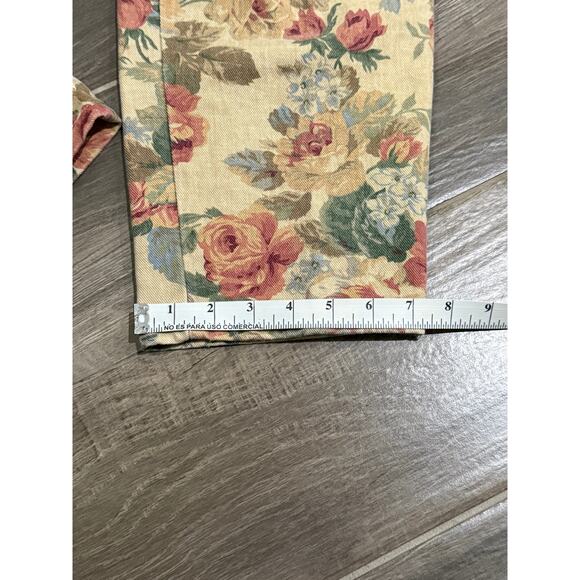 Vintage 80s 90s Floral Pleated Cotton Woman's Pants Size 14 - Picture 6 of 6